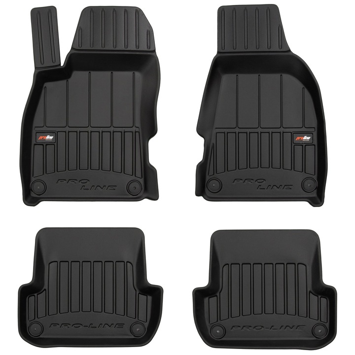 Set 4 Covorase auto Frogum ProLine din Cauciuc pentru Audi RS4 B7 2006-2008 Negru