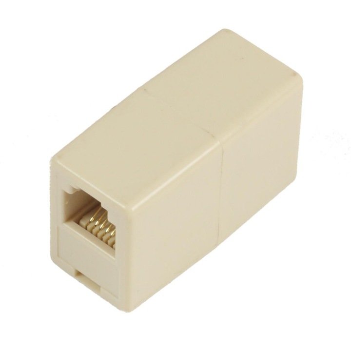 Адаптер за модул, MicroConnect, RJ12 - RJ12, бежов MPK200