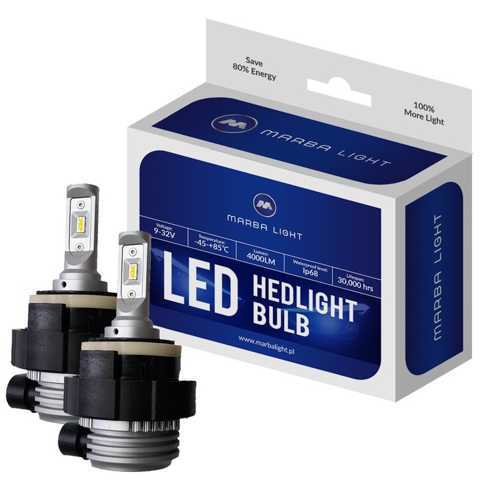 Becuri LED, Marba Light, H7 ML12E46, Pentru BMW E46, Gri