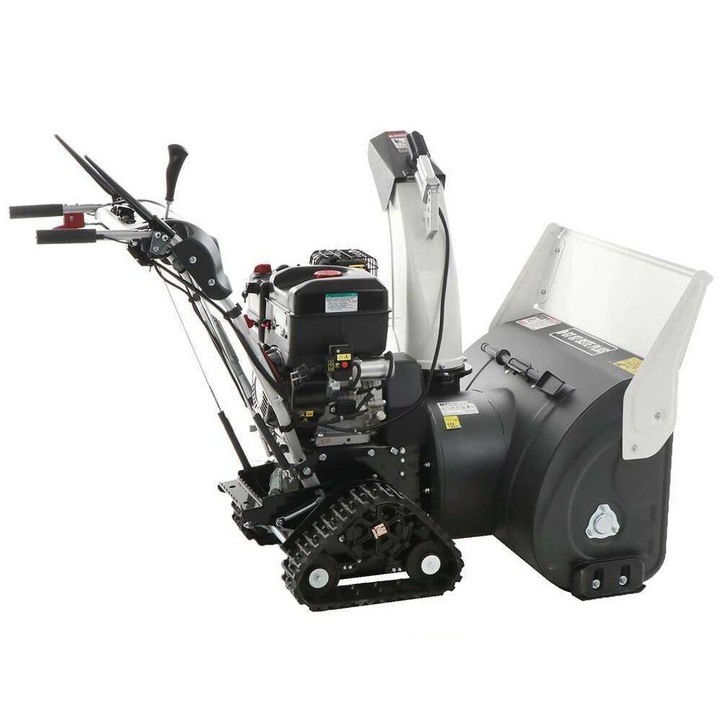 Freza de zapada cu senile, BlackStone Briggs & Stratton, 15CP, 8 viteze, latime 85 cm, Led, manere incalzite, pornire electrica