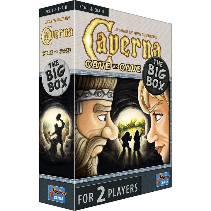 Társasjáték két fő részére Caverna: Cave vs. Barlang (The Big Box) - stratégiai