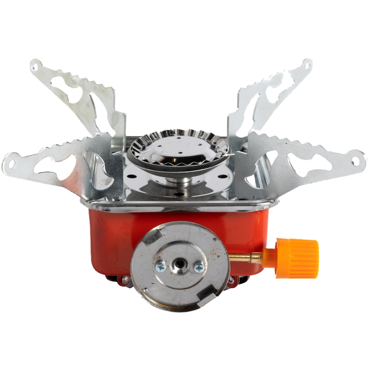 Aragaz pentru camping Portabil, pliabil, aprindere piezo, 113 x 113 x 95 m