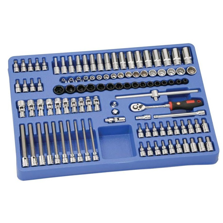 Genius dugókulcs, légkulcs és bit készlet 106 db-os 3/8"