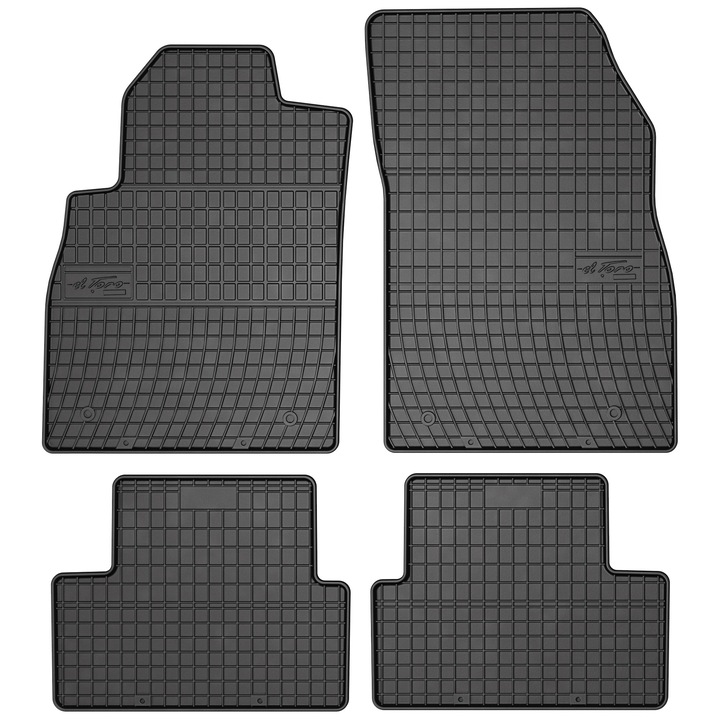 Set 4 Covorase auto Frogum ElToro din Cauciuc pentru Opel Astra J 2009-2020 Negru