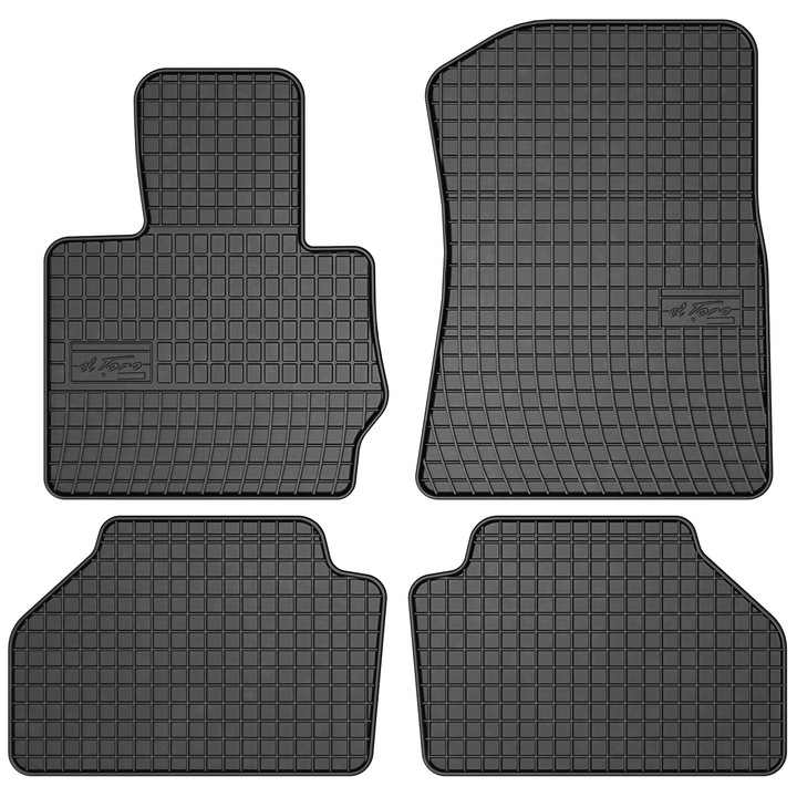 Set 4 Covorase auto Frogum ElToro din Cauciuc pentru BMW X4 F26 2014-2018 SUV Coupe Negru