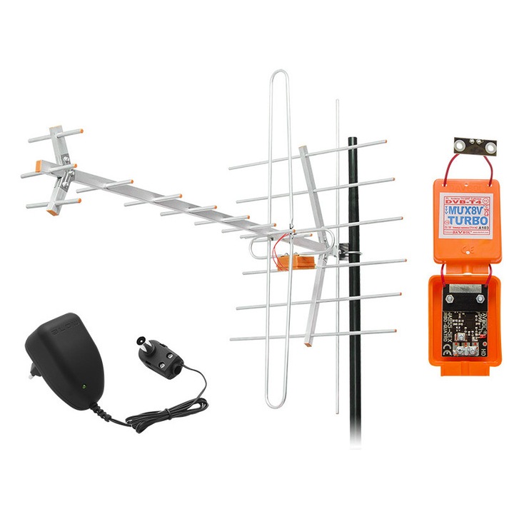 4396 # Antenna tv Kier.dvb-t mux1238 act / h + v