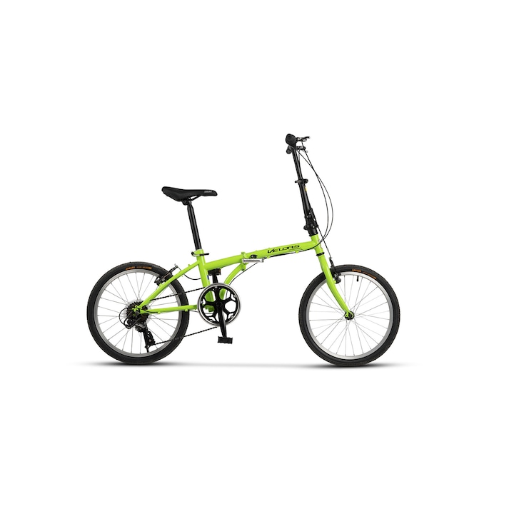 Сгъваем велосипед с 20" колела, оборудване SunRun, V-Brake, 7 скорости, зелен/черен, сгъваем велосипед Velors Genius Advantage Unisex