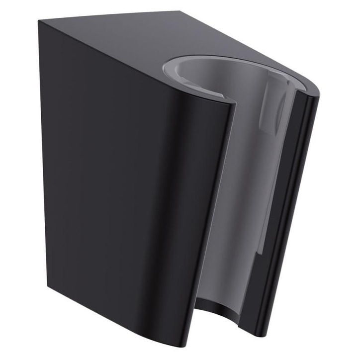 Suport para de dus Hansgrohe, universal, montare pe perete, mat, negru