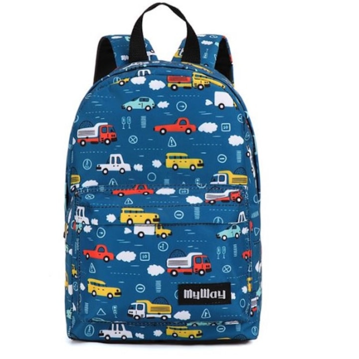 Чанта за детска градина Blue Cars - My Way 23x10x30 см