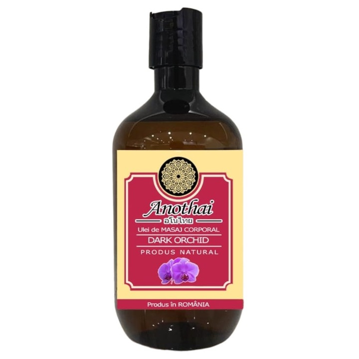 Ulei de Masaj ANOTHAI Natural Premium Dark Orchid - Hidratant si Relaxant, cu Vitamina E, 1000 ml