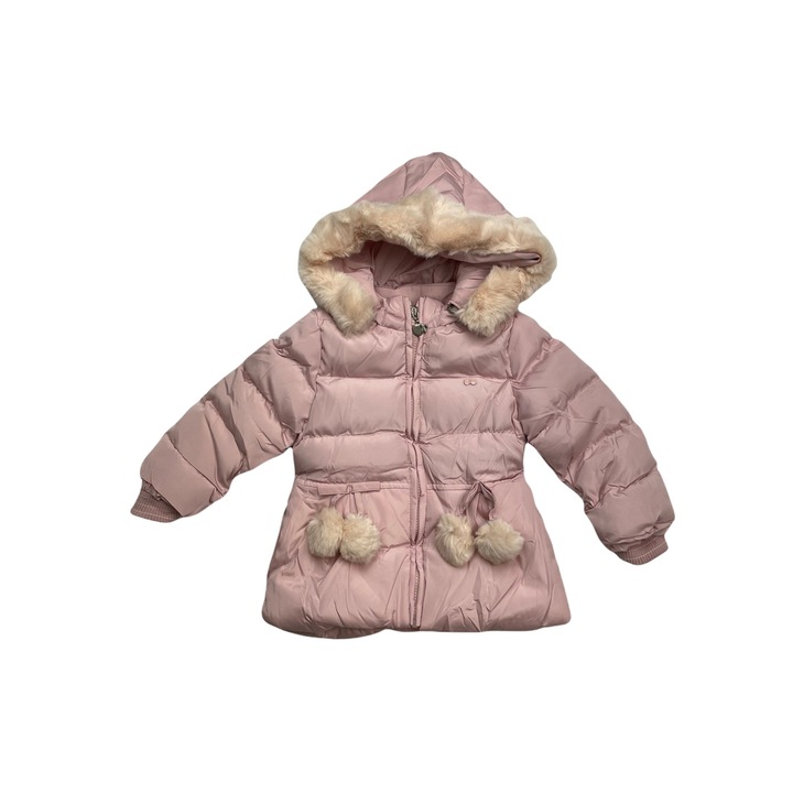 POWERPUFF polár kabát kapucnival gyerekeknek/lányoknak, ERAKIDS, pamut és poliészter, Rózsaszín