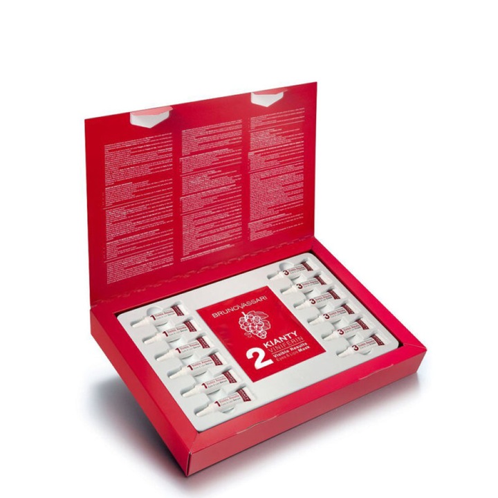 Ser tratament pentru ochi si buze Bruno Vassari Kianty SPA, Grape, Lifting, Ampoules Treatment Serum, For Ageing, x 6 pcs