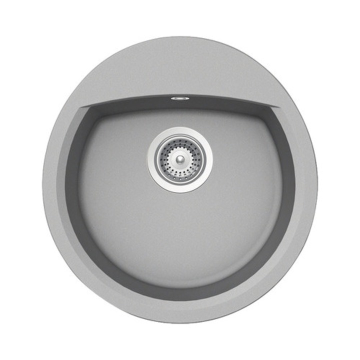 Chiuveta Bucatarie Rotunda Schock Manhattan R-150 47x49 Cm Cristalite Croma