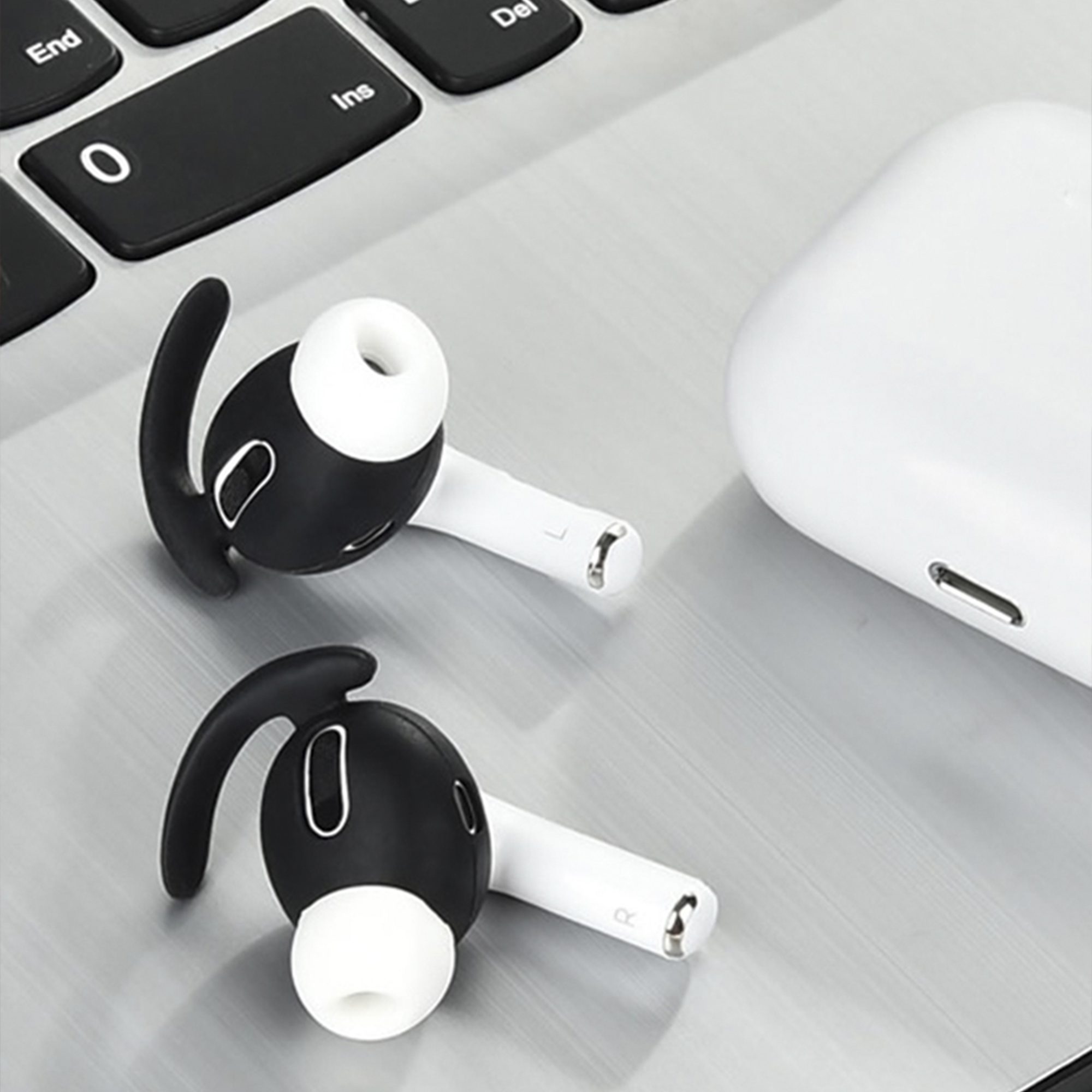 Комплект силиконови тапи Съвместими с Apple AirPods Pro, Pro 2, Кукичка ...