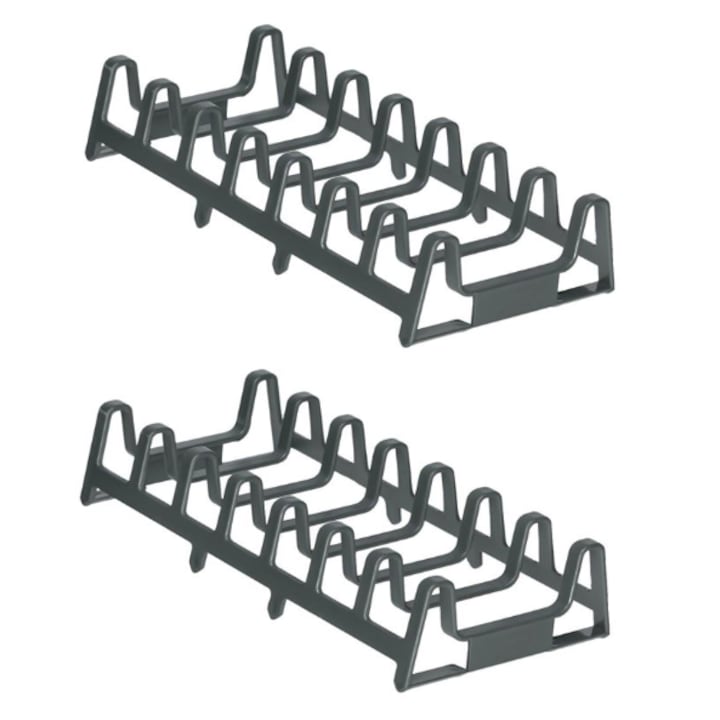 Set 2 suporturi organizatoare pentru farfurii, capace sau tocatoare, Syamag, 29x13x6.5 cm