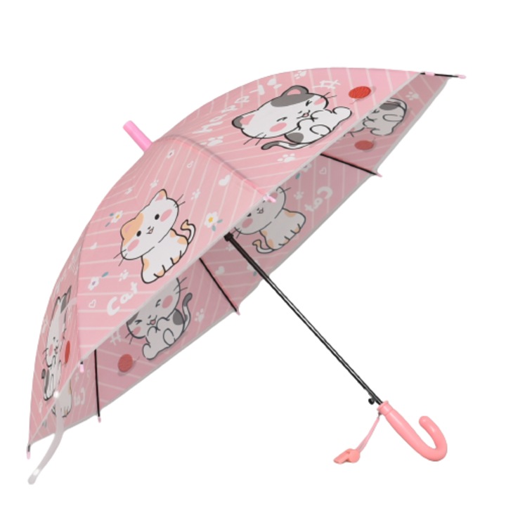 Gyermek esernyő 12933-3, Átmérő 83 cm, Világos rózsaszín
