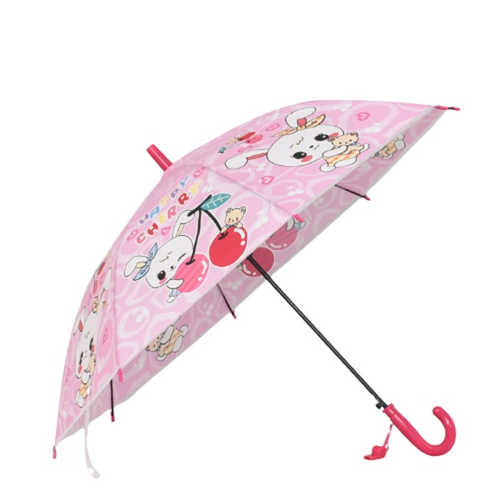 Gyermek esernyő 12933-6, Átmérő 83 cm, Sötét rózsaszín