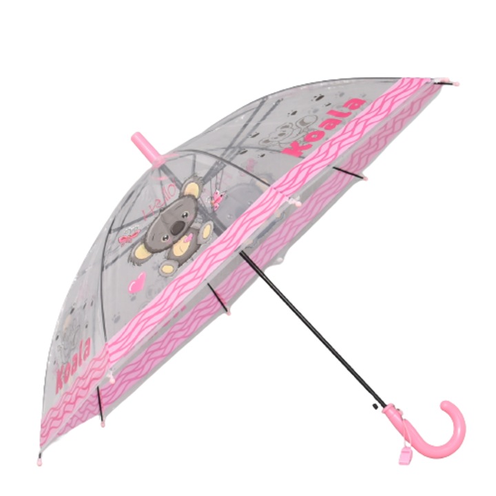 Gyermek esernyő 12935-4, Átmérő 83 cm, Rózsaszín