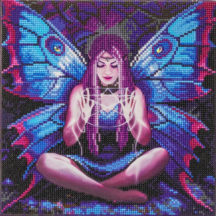 Set de arta cu diamante, Craft Buddy, Anne Stoke, 30 x 30 cm, 6 piese