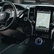 Bluetooth 5.0 autós FM modulátor, autós töltő Type C / USB QC3.0, kihangosító autós készlet FM adó, RGD LED, fekete