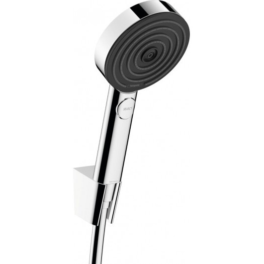 Set de dus Hansgrohe Pulsify Select 105, 3 tipuri de jet, dus de mana ...