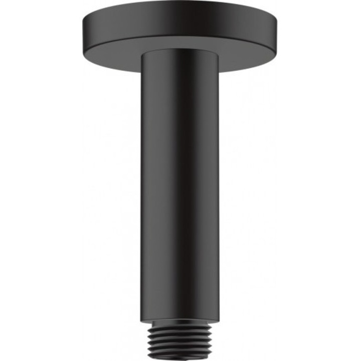 Brat de dus, Hansgrohe Vernis Blend, 10cm, montare pe tavan, negru mat