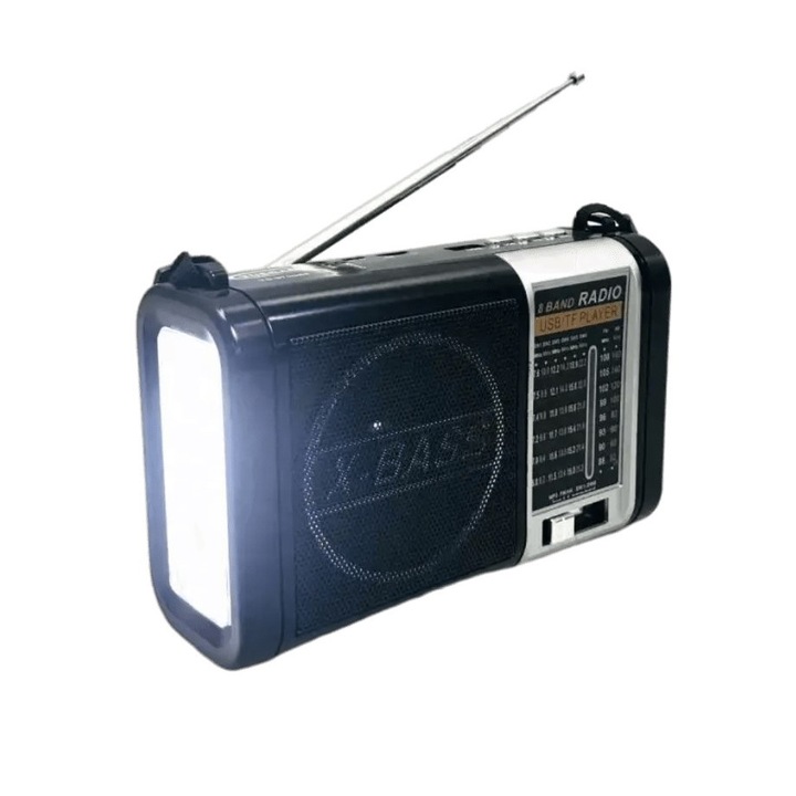 Radio solar portabil, lanterna si difuzor Bluetooth YG-871US-BT
