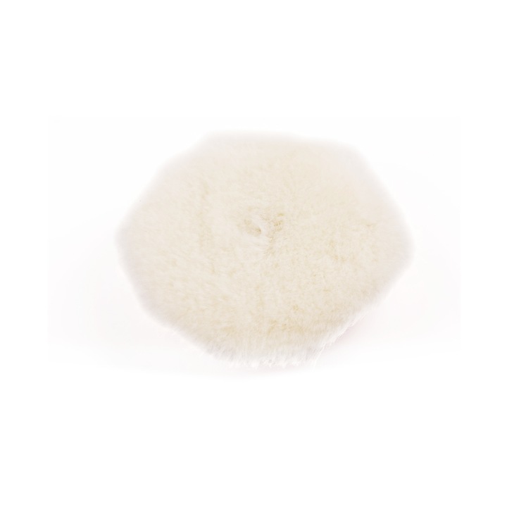 Pad de polish din burete cu blana naturala, abraziv, 150mm MaxShine