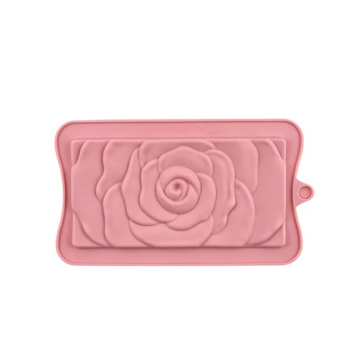 Forma ciocolata, Silicon, 17 x 10.5 cm, Rezistenta la caldura, Roz