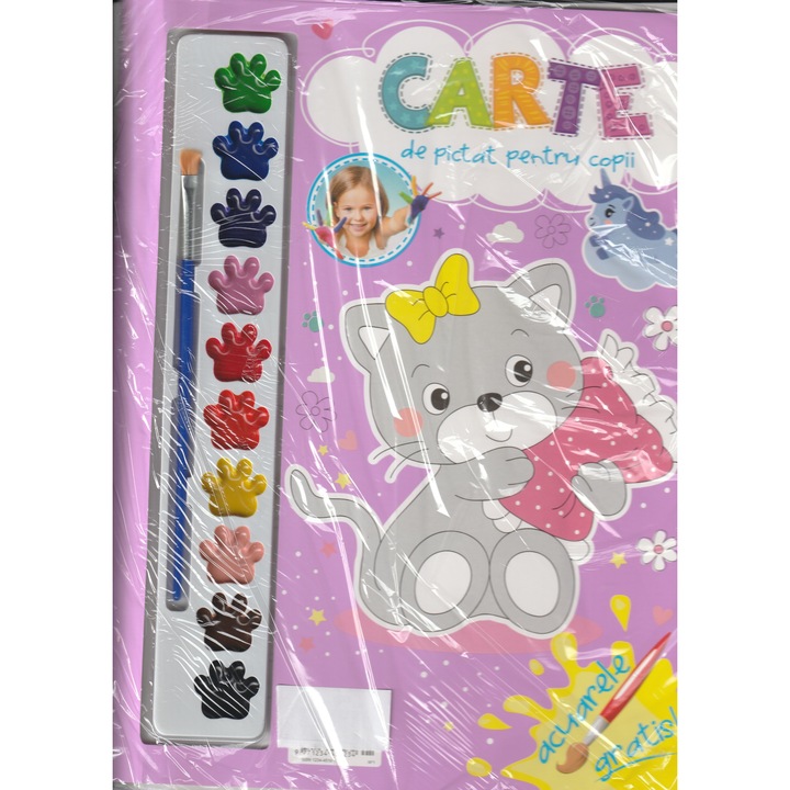 Carte de pictat pentru copii si acuarele, O-Press