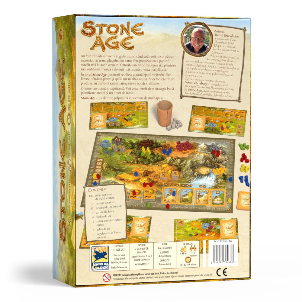 Игра Stone Age, издание II, румънски език - eMAG.bg