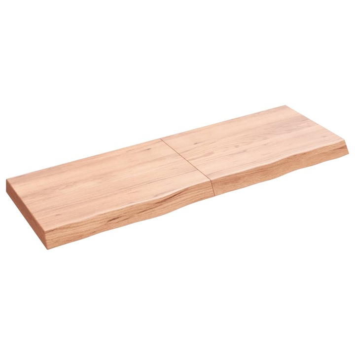 Плот за баня vidaXL, светлокафяв, 120x40x(2-6) см, обработено дърво масив, 10.6 Kg