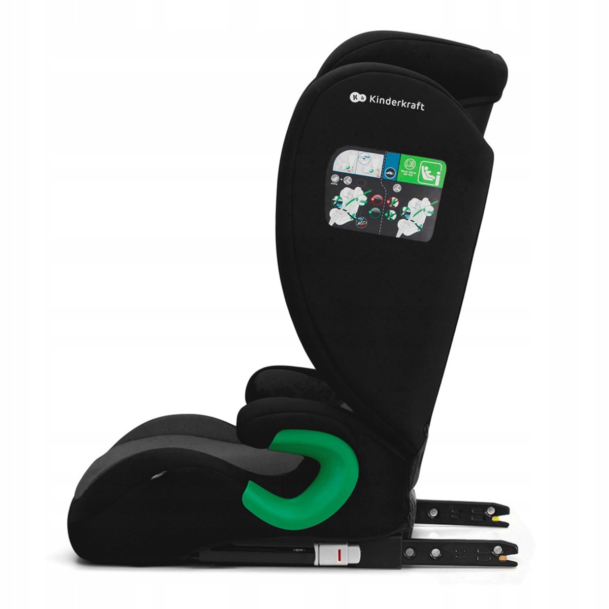 Столче за кола Kinderkraft Junior fix 2 i-size, Graphite black - eMAG.bg