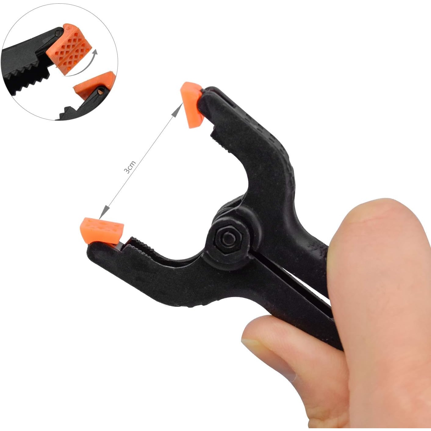 Set 20 cleme de fixare, Otel, 65mm, Negru - eMAG.ro