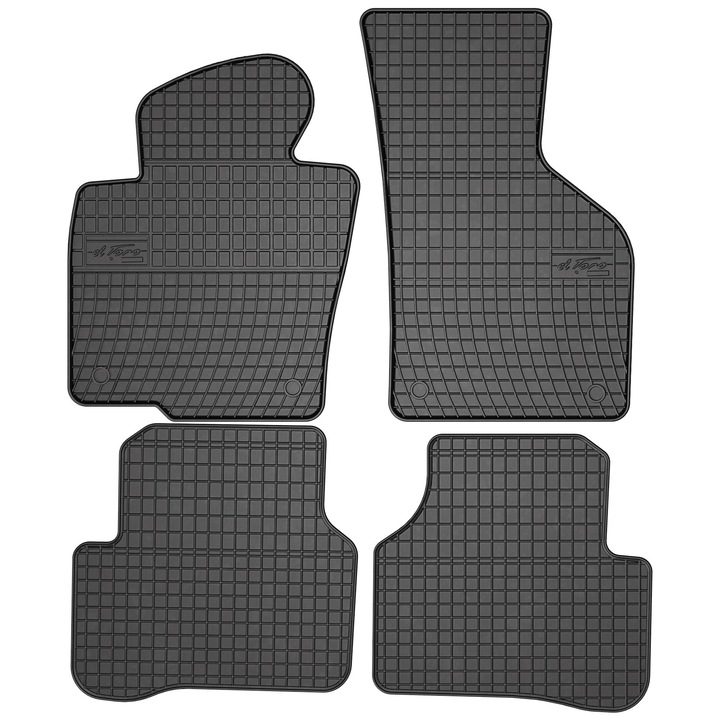 Set 4 Covorase auto Frogum ElToro din Cauciuc pentru Volkswagen Passat B7 2010-2014 Negru