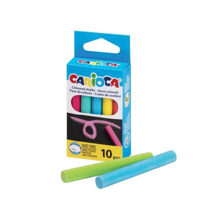 Carioca 11435547 10 db-os színes táblakréta szett - Carioca