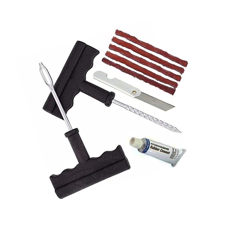 Kit de reparare anvelope, 9 piese