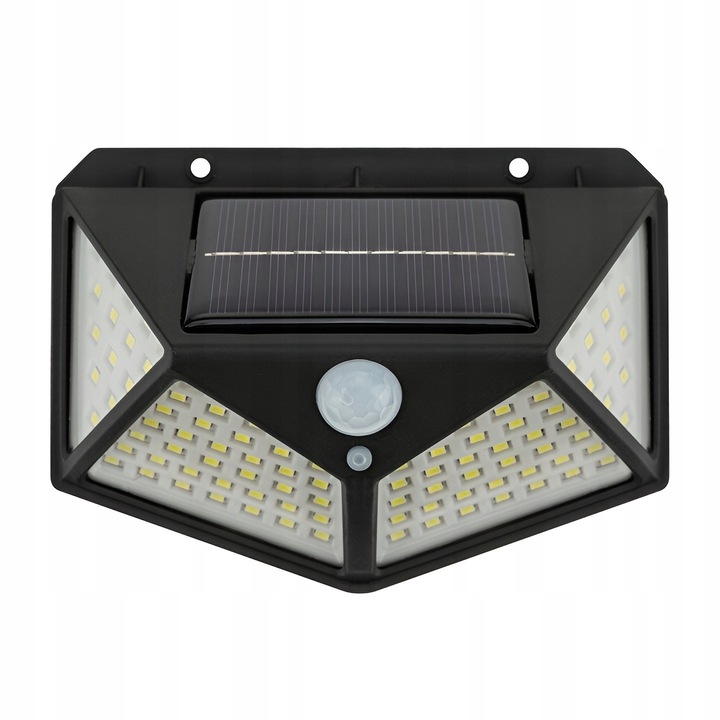 Lampa solara, 100 LED, IP65, Negru