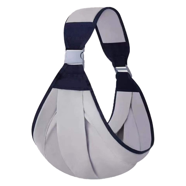 Marsupiu ergonomic pentru bebe, Chucai, Wrap elastic, Reglabila, Design pentru alaptare, Potrivit pentru nou-nascuti 0-48 luni, Bumbac, Kaki