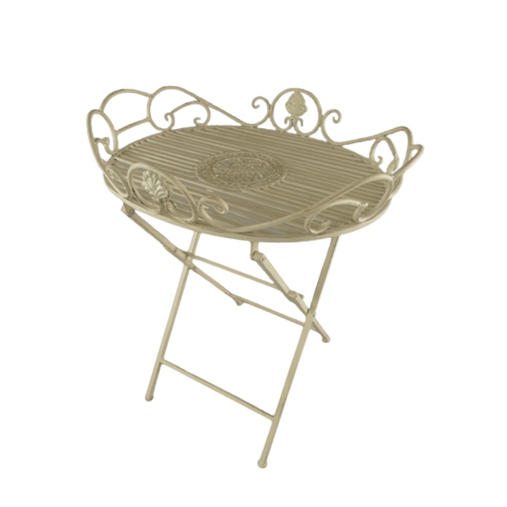 Masa din fier, ovala, H 70 cm