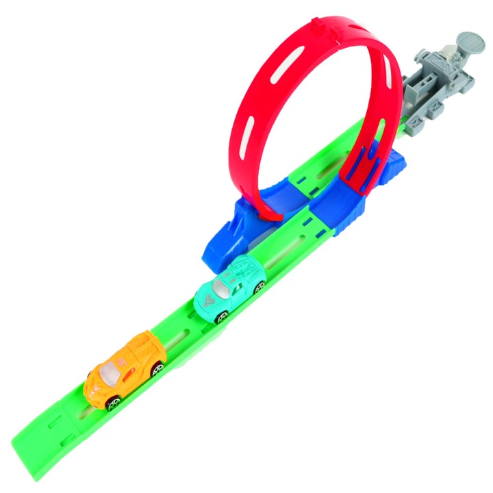 Set 2 masinute cu pista loop, Rampage, Pista Obstacol, Dalimag