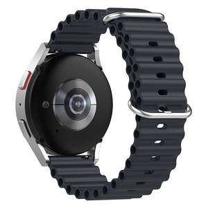 Curea ceas silicon General Store, compatibila cu smartwatch Huawei Watch GT 2 / 3 PRO, Samsung Galaxy Watch 46 mm, Fossil, Casio sau orice ceas cu latime curea 20 mm, Negru