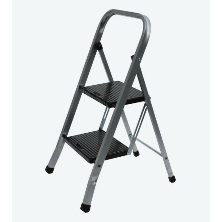 Összehajtható acél szobalétra 2 fokos