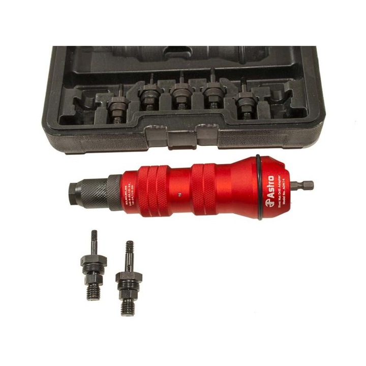 Szegecsanya behúzó adapter fúrógéphez 10 db-os