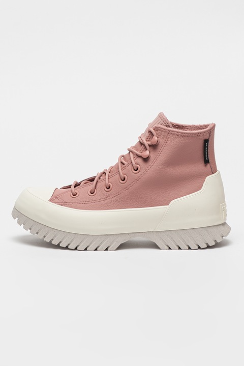 Converse, Tenisi unisex din piele Chuck Taylor All Star Lugged 2.0, Roz prafuit