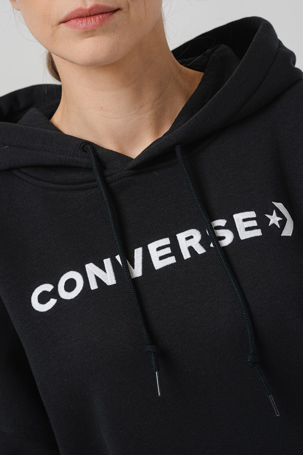 Converse, Худи с лого, Черен, M - eMAG.bg