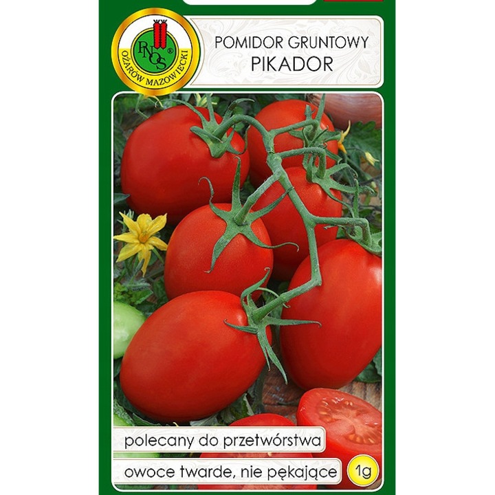 Seminte De Rosii Pentru Rasaduri, Pnos, Varietate Semi Timpurie, Productiva, Fructe Cu Greutatea De 50 60G, Rosii Intense, Materie Prima Excelenta Pentru Procesare, Seminte Fara Omg, 1 g, Rosu