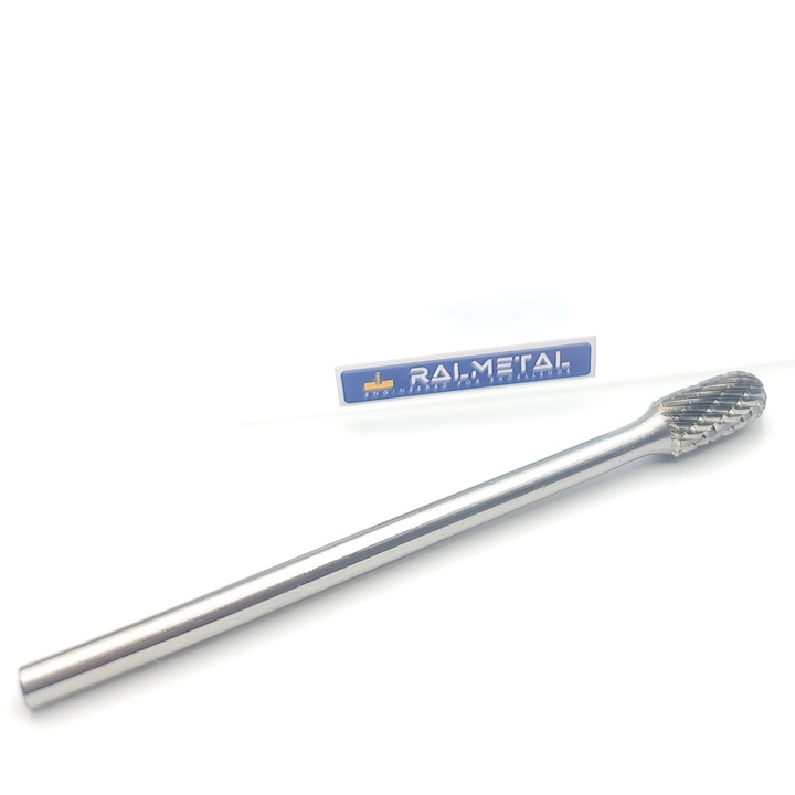 Freza, Ralmetal, Carbura, 6 x 10 mm - 60 HRC, Argintiu