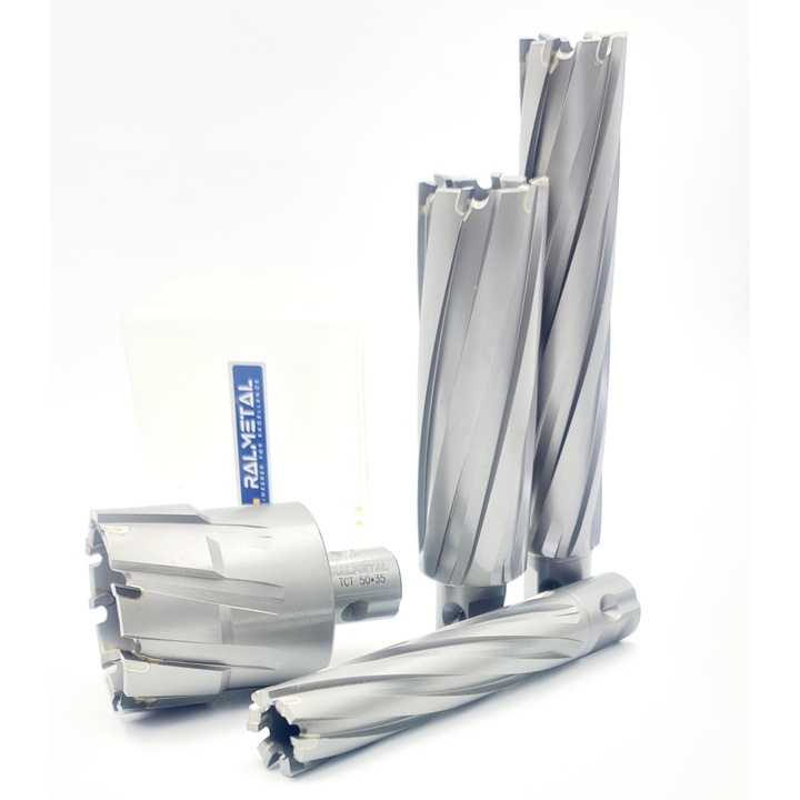 Burghiu cu coroana, Ralmetal, Otel, 75 mm, Gri