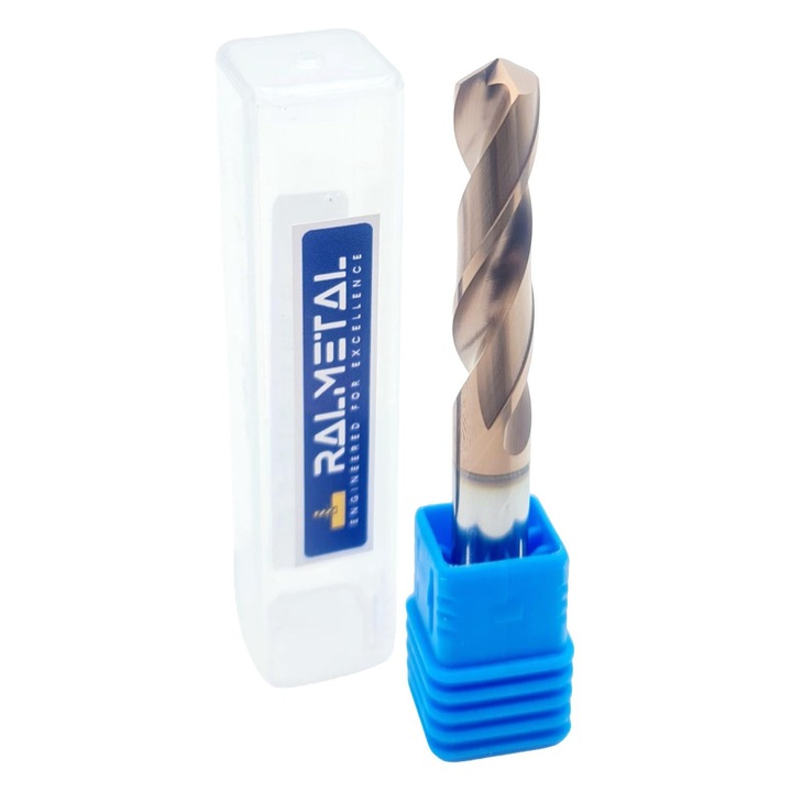 Burghiu pentru gaurirea in materiale cu o duritate de pana la 55 HRC, Ralmetal, Carbura de tungsten, 4.2 x 20 x 50 mm